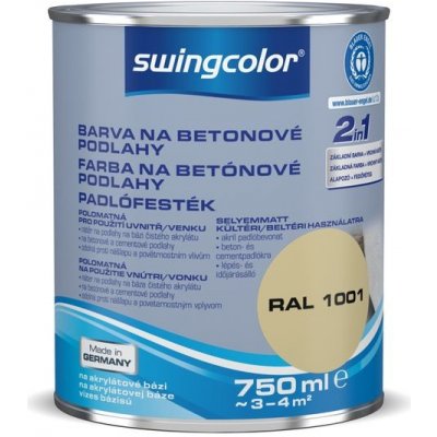 Swingcolor Barva na beton 2v1 0,75 l béžová – Sleviste.cz