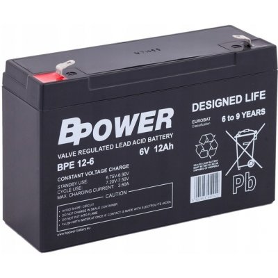 BPOWER 6V 12Ah – Zbozi.Blesk.cz