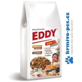 Eddy Junior Large Breed polštářky s jehněčím 8 kg