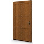 Aluplast jednokřídlové hlavní vchodové dveře zlatý dub/bílé 07 Levé 100 x 210 cm – Hledejceny.cz