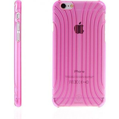 Pouzdro BASEUS Apple iPhone 6 / 6S výrazná struktura čiré růžově probarvený – Zboží Mobilmania