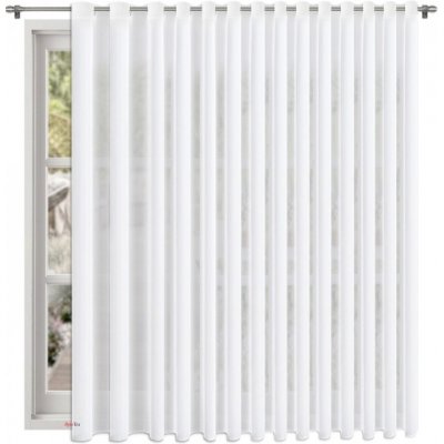 BytoTex Voálová záclona s kroužky Nani bílá 400x250 cm – Hledejceny.cz