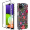 Pouzdro a kryt na mobilní telefon Samsung PROTEMIO 45371 DUAL ART Odolný kryt Samsung Galaxy A22 FLOWERS