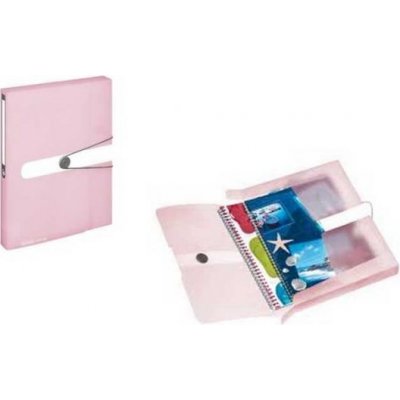 HERLITZ Box na spisy A4/4 PP růžový – Zboží Živě