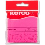 Kores samolepicí bloček neon růžový 75 x 75 mm, 100 listů – Zbozi.Blesk.cz