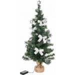 Haushalt international Umělý vánoční strom s LED osvětlením a stříbrnými ozdobami 75 cm – Hledejceny.cz