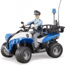 Bruder modrá čtyřkolka policie s figurkou