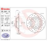 Brzdový kotouč BREMBO 08.C501.1X | Zboží Auto