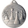 Sportovní medaile Designová kovová medaile Šachy Zlatá 5 cm