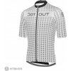 Cyklistický dres Dotout Flash bílá/šedá