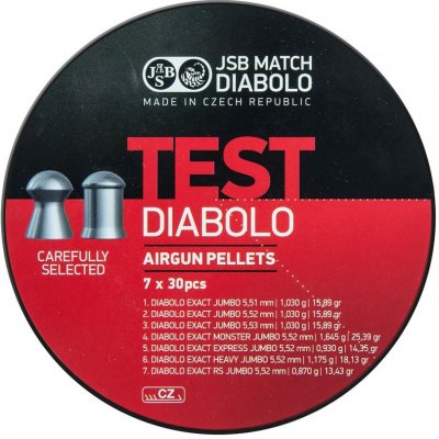 JSB Diabolo Jumbo Exact Test cal. 22 – Hledejceny.cz
