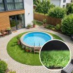 Europe Grass Botanic kruh zelená průměr 300 x 300 cm – Sleviste.cz