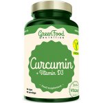 GreenFood Curcuma + vitamín D3 90 kapslí – Hledejceny.cz