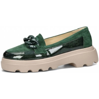 ETIMEĒ dámské kožené mokasíny zelené – Zboží Dáma