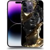 Pouzdro a kryt na mobilní telefon Apple Pouzdro Picasee silikonové Apple iPhone 14 Pro Max - Black Gold černé