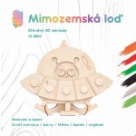 WoodBorn Mimozemská loď Dřevěná 3D omalovánka – Hledejceny.cz