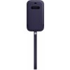 Pouzdro a kryt na mobilní telefon Apple Apple iPhone 12 mini Leather Sleeve with MagSafe Deep Violet MK093ZM/A