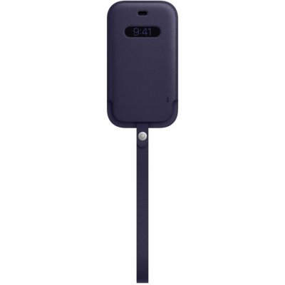 Apple iPhone 12 mini Leather Sleeve with MagSafe Deep Violet MK093ZM/A – Zboží Mobilmania