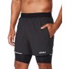 Pánské kraťasy a šortky 2XU Aero 2-IN-1 5 shorts mr6535b-blksrf