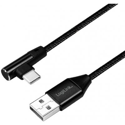 Logilink CU0137 USB 2.0 USB-A male - USB-C (90° angled) male, 0.3m – Zboží Mobilmania