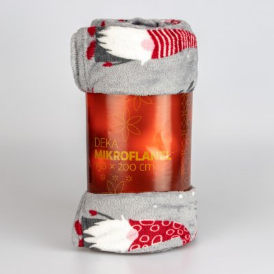 Quentin deka mikroflanel QK-158 skřítci na šedé 150x200 – Zboží Dáma