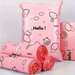 Plastové obálky OBLÁČKY 150x250 mm + 50 mm - růžové – Zboží Dáma