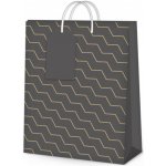 Dárková taška velká - Geometrické vzory (26 × 12,7 × 32,4 cm) – Zboží Dáma