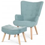 Autronic AK-302 s taburetem světle modré – Sleviste.cz