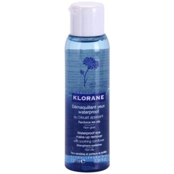 Klorane Yeux Sensibles dvousložkový odličovač očí pro posílení řas (With Soothing Cornflower) 100 ml