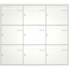 Poštovní schránka Sestava 9 luxusních schránek Max Knobloch - UP110 Barva: Bílá