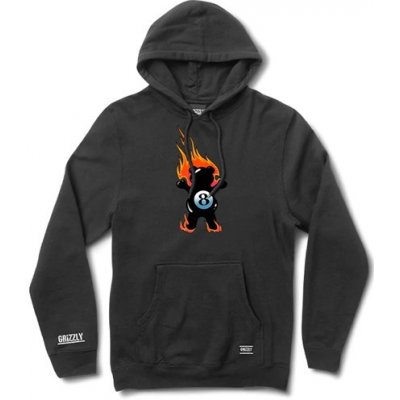 GRIZZLY mikina Behind The 8Ball Pullover Hoodie BLK