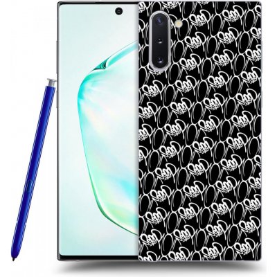 Pouzdro Picasee silikonové Samsung Galaxy Note 10 N970F - Separ - White On Black 2 černé – Zboží Mobilmania