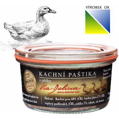 Via Delicia Kachní s jablky 130 g – Zboží Dáma
