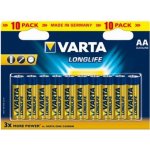 Varta Longlife AA 10ks 4106101461 – Zboží Mobilmania