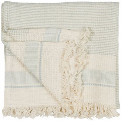 Ib Laursen Bavlněný ručník Hammam Light Blue 50 × 100 cm, modrá barva, textil – Zboží Dáma