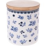 Floral Porcelánová dóza s bambusovým víkem 600 ml – Zboží Dáma