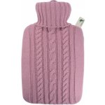 Termofor Hugo Frosch Classic s pleteným obalem - pastelově růžový 0562.8 – Zboží Mobilmania