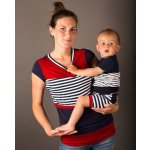 Adelay kojící bambusové tričko s krátkými mini rukávy se vzorem námořnické – Sleviste.cz