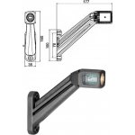 Svítilna poziční - tykadlo p 24v led č/b/o, kabel 0,5m se zástrčkou easyconn 90° 0176380_A, , , | Zboží Auto