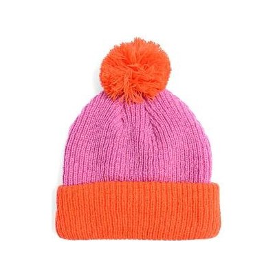 New Era Medium Knit Block Pom beanie Pastel Pink Orange – Hledejceny.cz