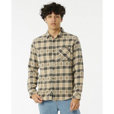 Rip Curl Archive flannel shirt cement