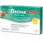 OROFAR FORTE MED A CITRON 0,6MG/1,2MG/2MG PAS 24 – Sleviste.cz
