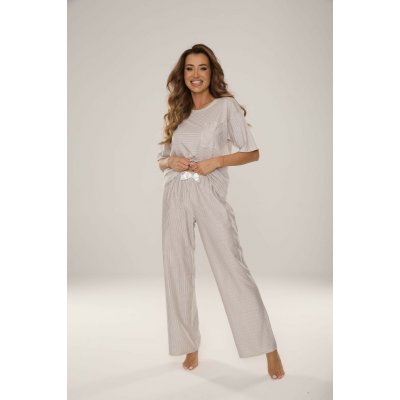 De Lafense Dámské pyžamo 037 Camelia proužky – Hledejceny.cz