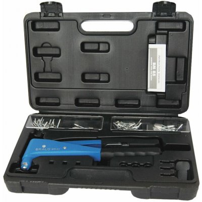 Bralo BM-85 nýtovací kleště s převodem 2,4-5,0mm s nýty v kufru – Sleviste.cz