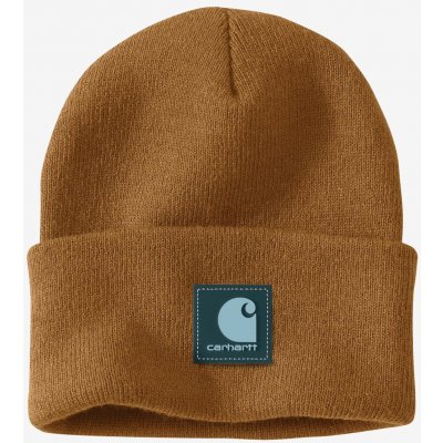 Carhartt Rubber Patch Watch Cap Beanie carhartt brown/dark harb teal – Hledejceny.cz