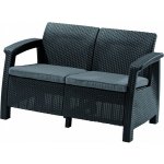 Keter CORFU LOVE SEAT plastováantracit 206211 – Sleviste.cz