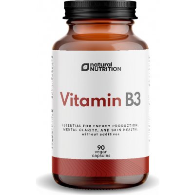 Natural Nutrition Vitamin B3 Pure kapsle 90 kapslí – Hledejceny.cz