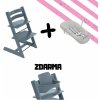 Jídelní židlička Stokke Tripp Trapp Fjord Blue + novorozenecký set