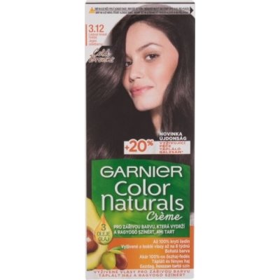 Garnier Color Naturals Créme permanentní barva na vlasy 3,12 Icy Dark Brown 40 ml – Zboží Mobilmania