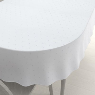 Biante Teflonový oválný ubrus TF-084 Obdélníčky na bílém 80x120 cm